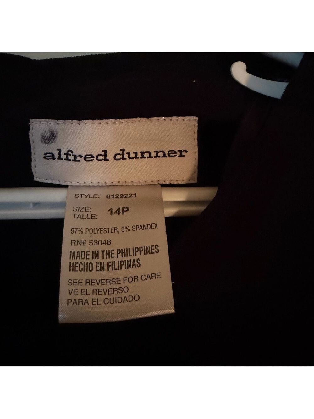 Alfred Dunner Vintage Black Dress – 14P – Sleeveless A-Line/Sheath - Picture 4 of 15